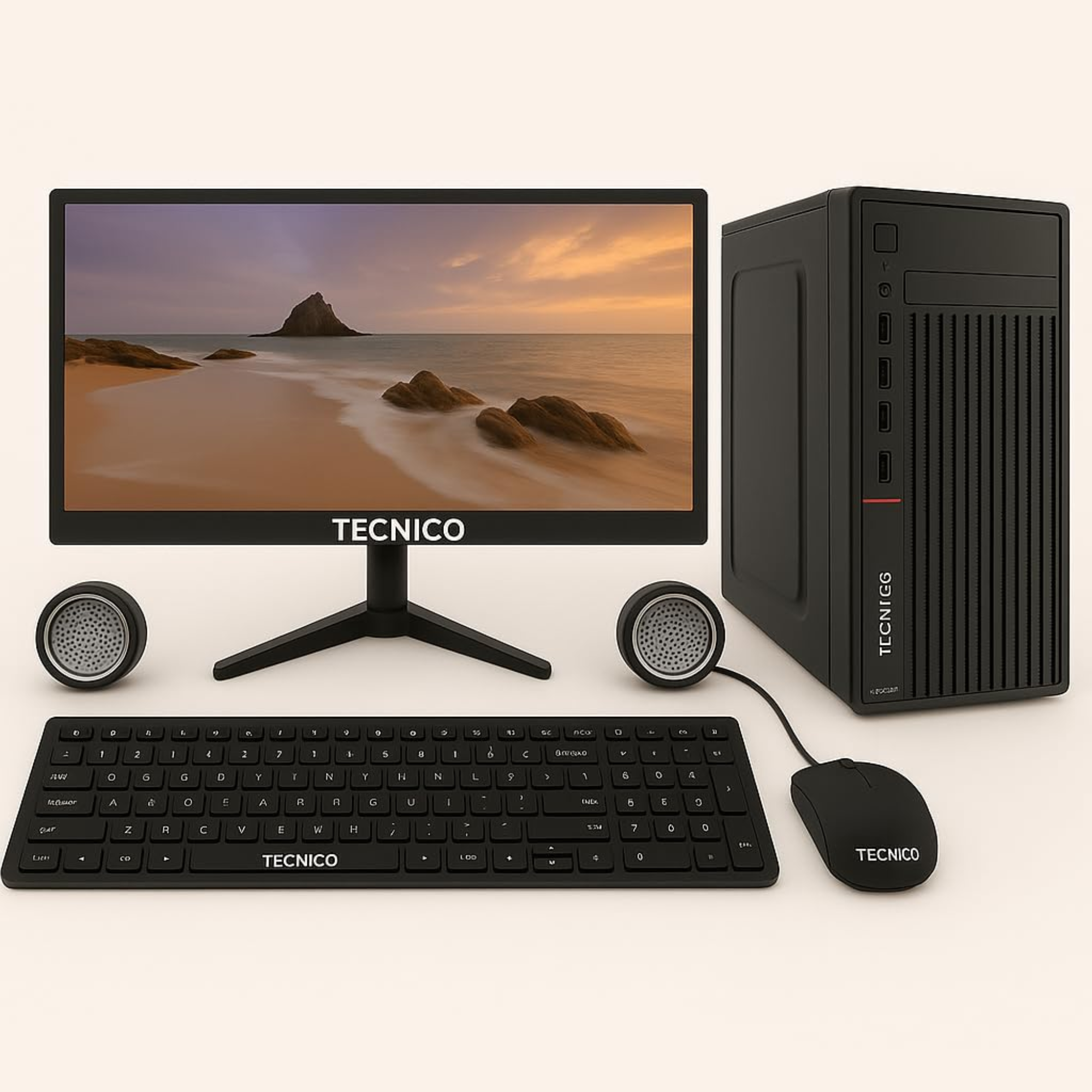 TECNICO Business All-in-One Desktop Computer Set,...
